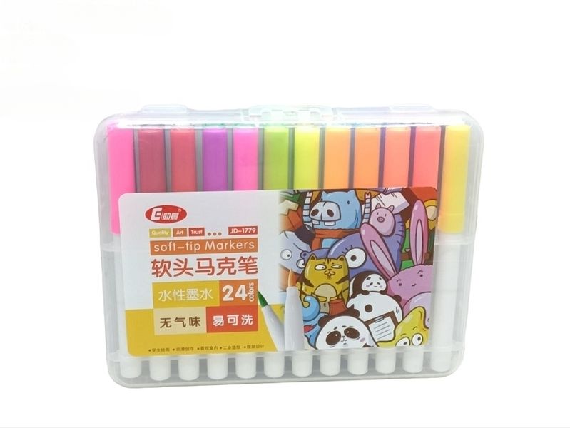 Soft-Tip Markers Set 24PCS
