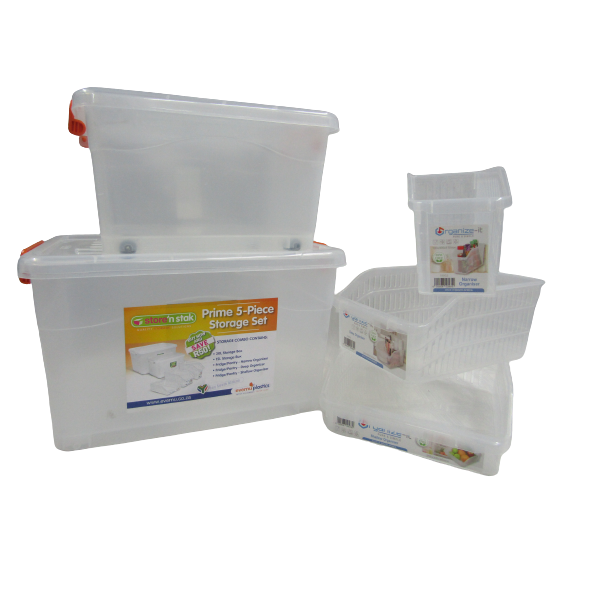 nuware - Storage Box Combo - Prime - 5 Piece