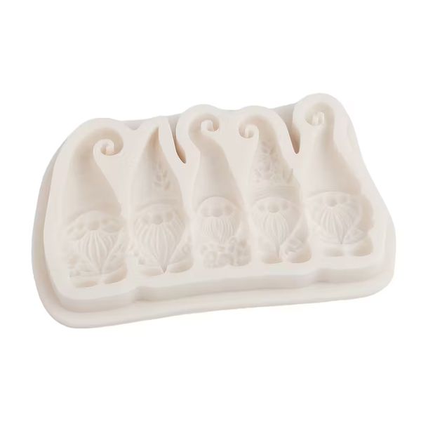 Silicon Gnome Christmas Baking Mold for Chocolate or Fondant