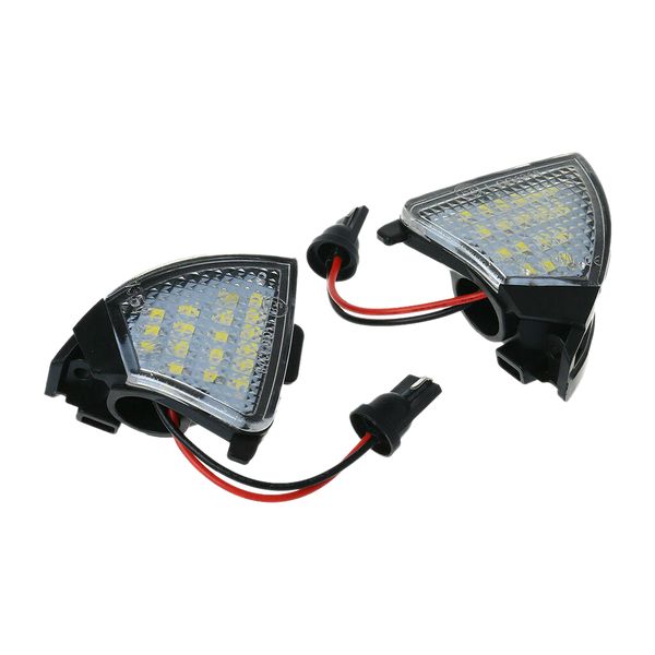 Car 18 Led Side Mirror Under Puddle Lamp For-Golf Compatible with Universal