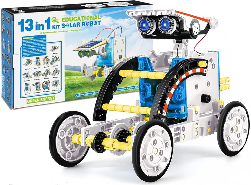 13-in-1 Solar Robot Kit - STEM Building &amp; Robotics Toy for Kids