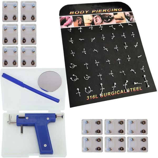 Ear Piercing Kit Body Piercing Gun + 24 Steri-Studs+ Body Piercing Jewelry