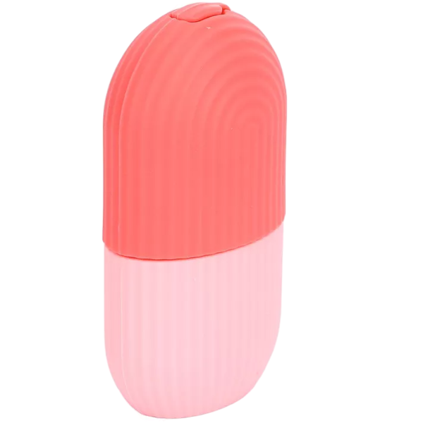 Silicone Facial Depuffing Ice Roller Mold - Pink