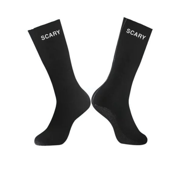 Scary Long Neoprene Black Fishing Socks