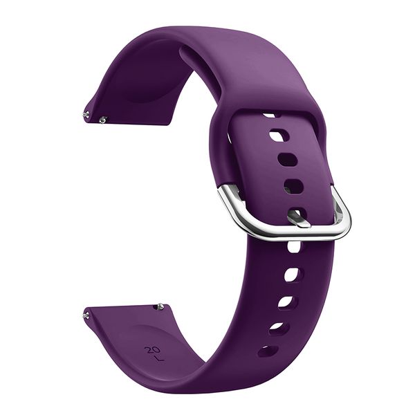 Sports Watch Strap 20mm Compatible with Samsung /Huawei /Garmin-Dark Purple