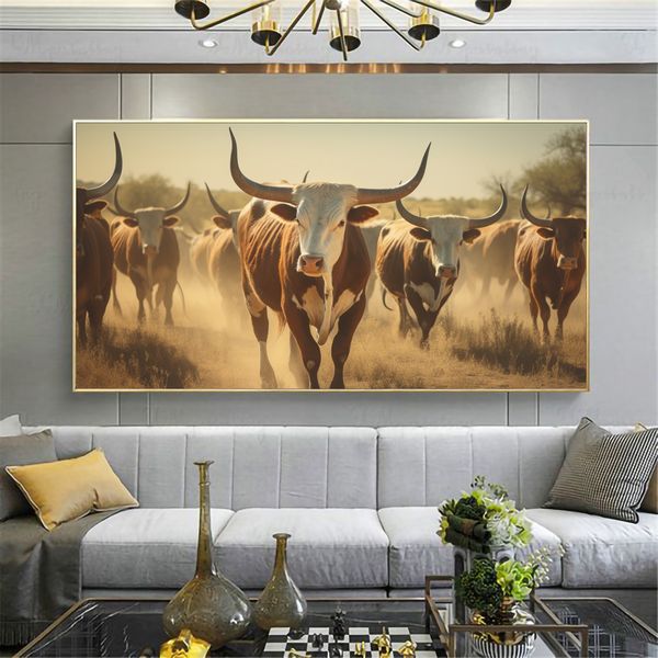 Canvas Wall Decor - Long Horn Ranch - 0513