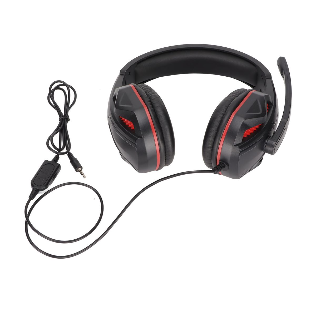 Noise cancelling over ear gaming headset with mic mute function 3