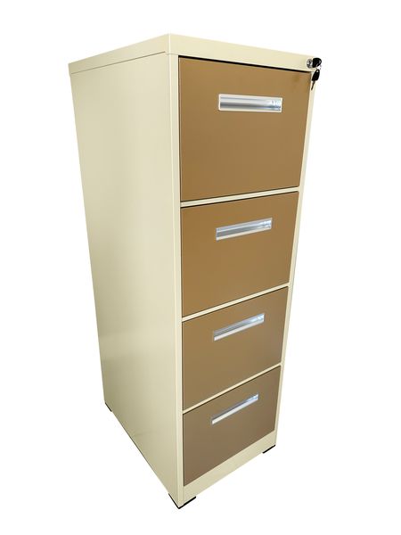 4-Drawer Steel Filing Cabinet - Ivory Karoo