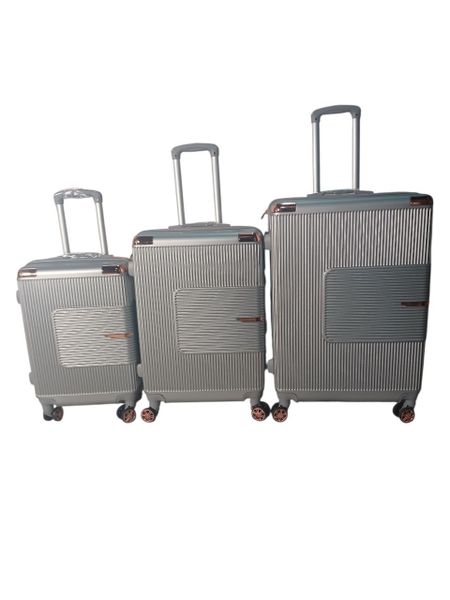 3-Piece Hard Shell Suitcase Set - Silver (Code: 158)