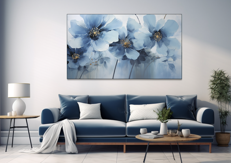 Canvas Wall Art - Ethereal Petals Abstract - BK0361