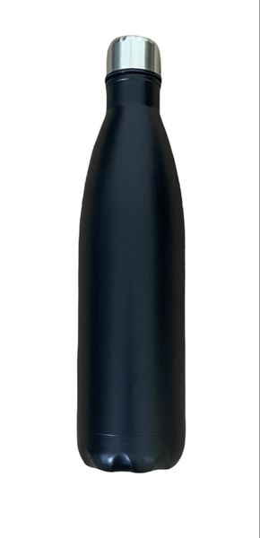 Double Wall Hot And Cold 750ML Stainless Steel Water Bottle Black