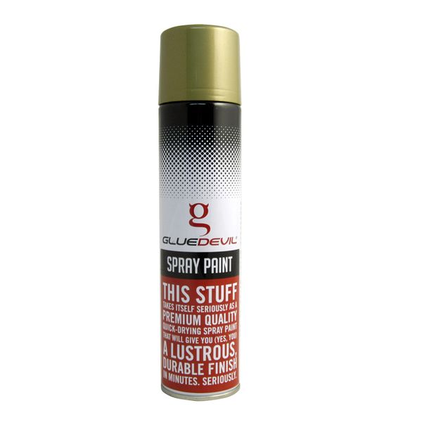 Glue Devil - Spray Paint - Rich Pale Gold - 300ml - 2 Pack