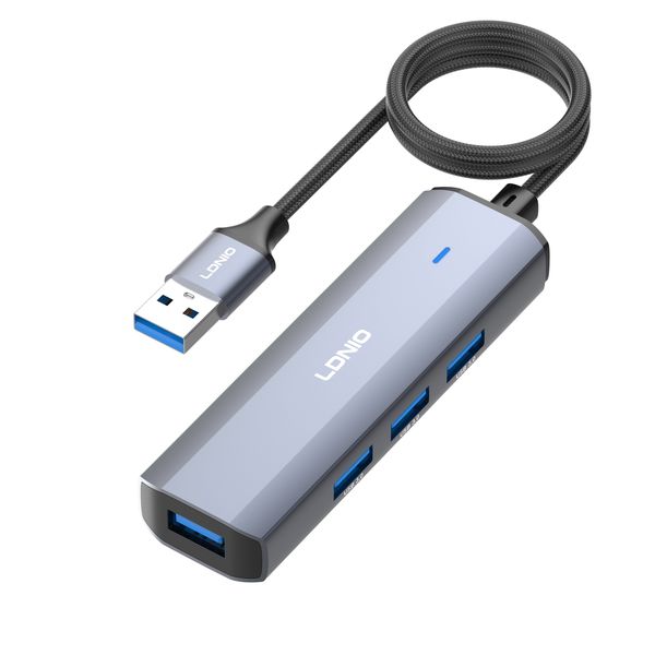 USB 3.0 4-Port Hub - 5Gbps High-Speed Data Transfer USB Expander LDNIO