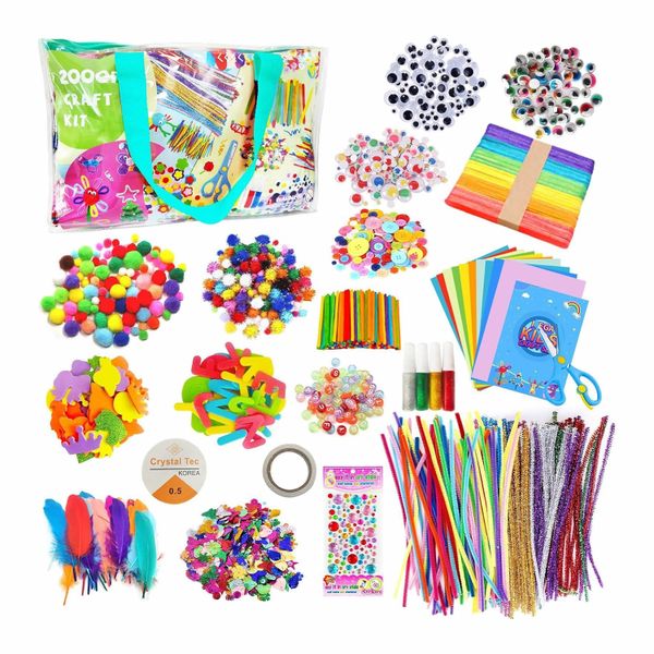 Arts and Crafts Supplies Kit,DIY Projects Case
