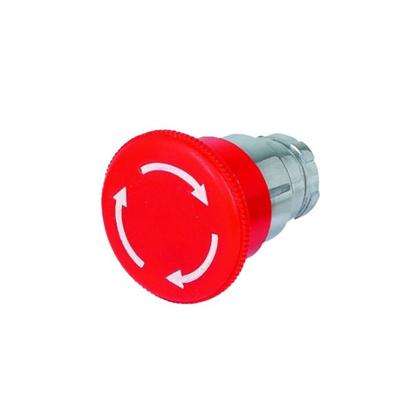 C &amp; S - Red Emergency Push Button Twist Release Head 40mm