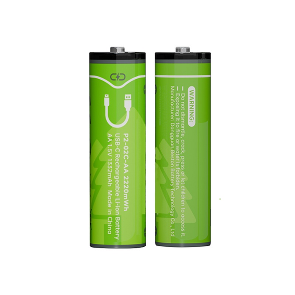 BESTON AA USB-C Rechargeable Lithium-ion Battery 14500 1.5V 2000mAh |4 Pack