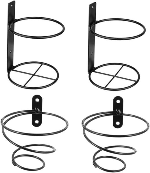 4 Piece Mount Rack &amp; Wine Bottle Holder Metal Wall Mounted