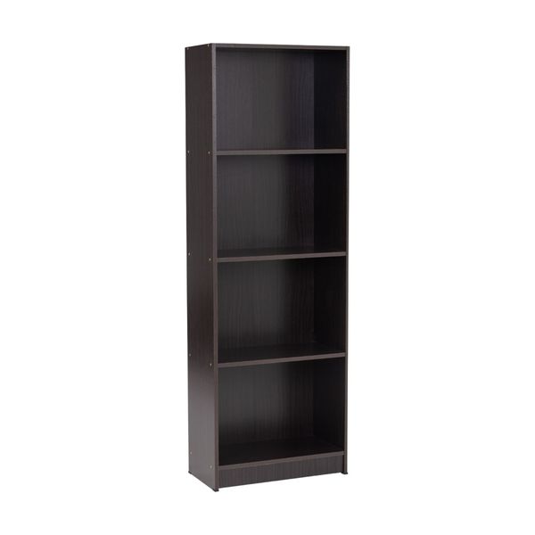 Bragg Eco Open File Cabinet Bookcase, 4 Shelves