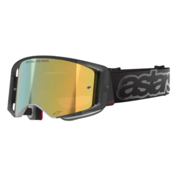 Alpinestars Supertech Vista Goggles - Black Mirror Gold