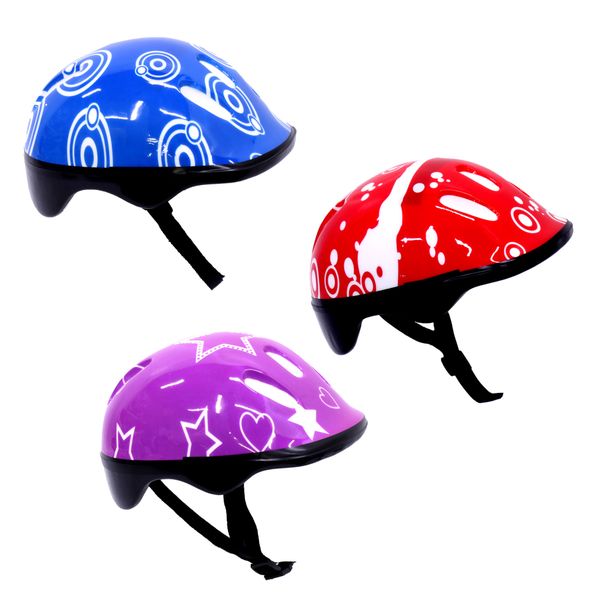 Helmets For Scooter - Bicycle/Bike - Protective Headgear - Kiddies - 3 Pack