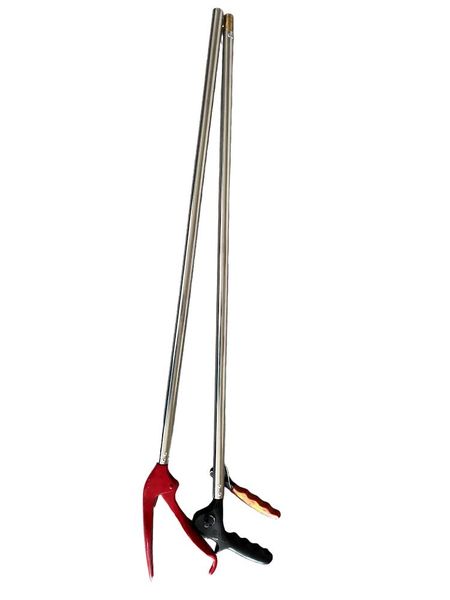 RT Sliver-Red Snake Catcher Tongs Clamps ( FlexiGrip Foldable Model)