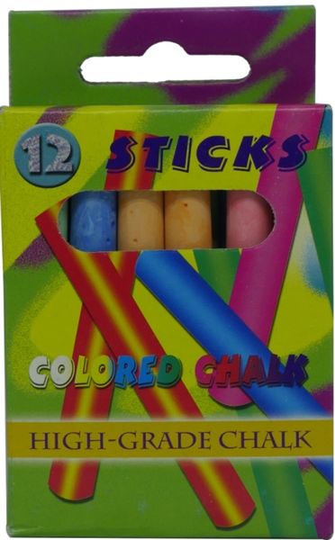 Brainware Kids Coloured Chalk Pack Of 12