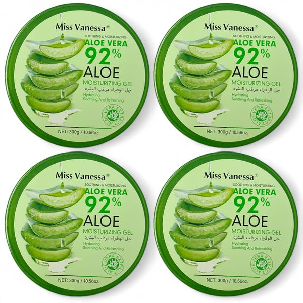 Pack of 4 - Miss Vanessa Aloe Vera Soothing Moisturizing Gel 300g