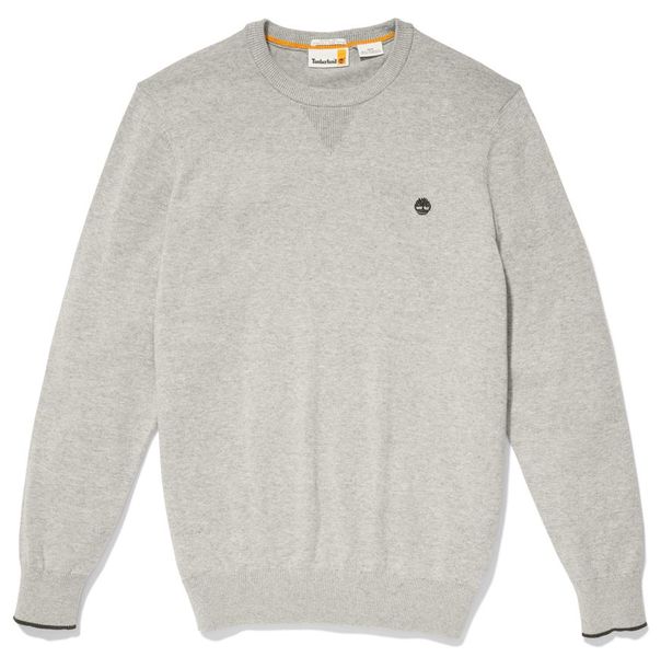 Timberland Williams River Crewneck Men Grey Cotton Regular Pullover