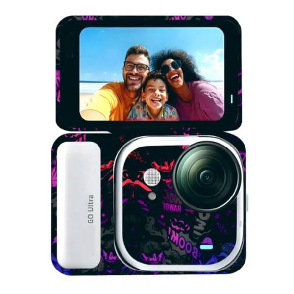 Protective Film Sticker Set Compatible with Insta360 Go Ultra, Dustproof