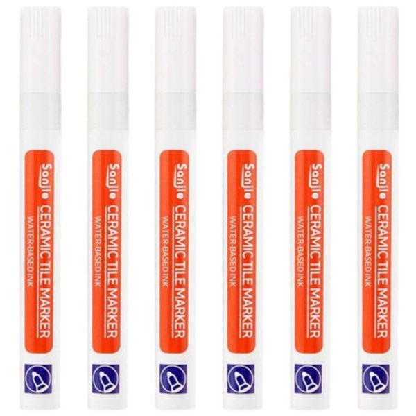 Tile Marker Grout Pen, 6pcs Grout Pen for Tiles, Tile Grout Reviver Pen