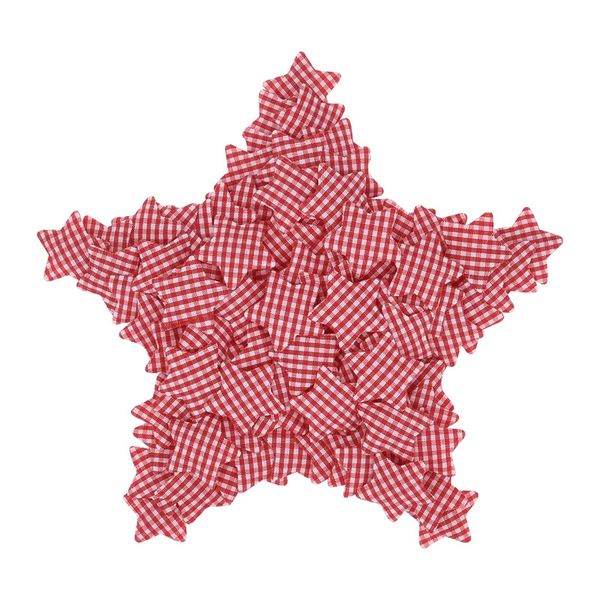 50-Piece Tartan Pentagram Christmas Decorations Set