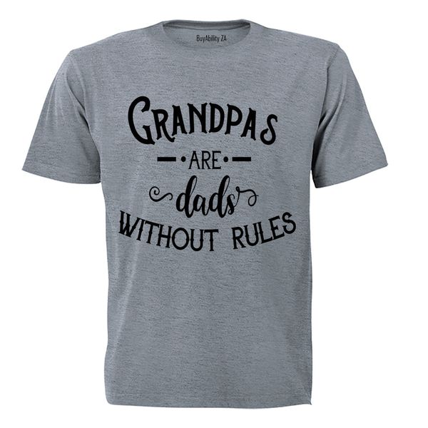 Grandpas, Dads Without Rules - Mens - T-Shirt - White