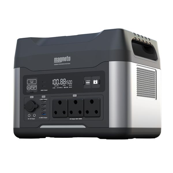 Magneto 1500W (1408wh) Power Station With Fast Charge and UPS Functionality