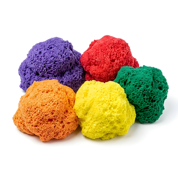 5-Piece 60g Mixed Colours Sensory Foam Clay - Mess-Free Kids Toy