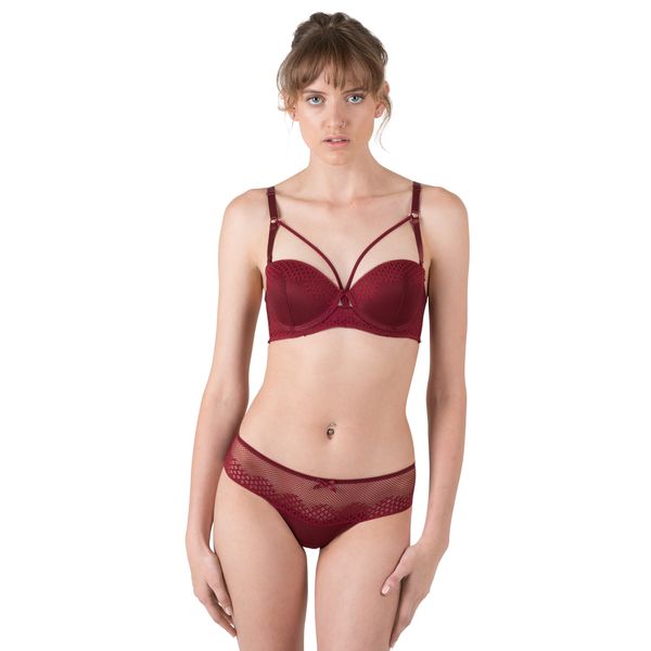 ULC Padded Lace Balconette Bra Lingerie Set