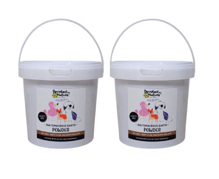 Devoted By Nature - Diatomaceous Earth Powder for Pets - 350g x 2