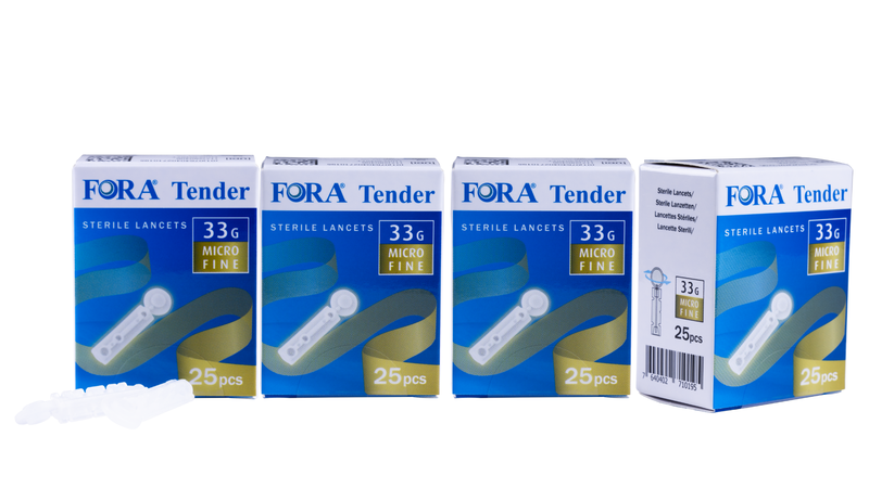 FORA Tender Sterile Lancets 33G 100pcs