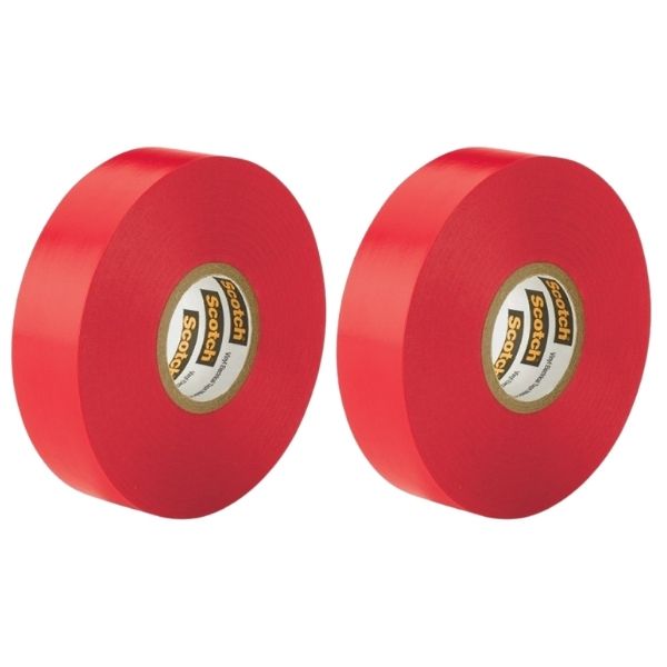 Vinyl Electrical Tape 3M Red - Pack Of 2 image