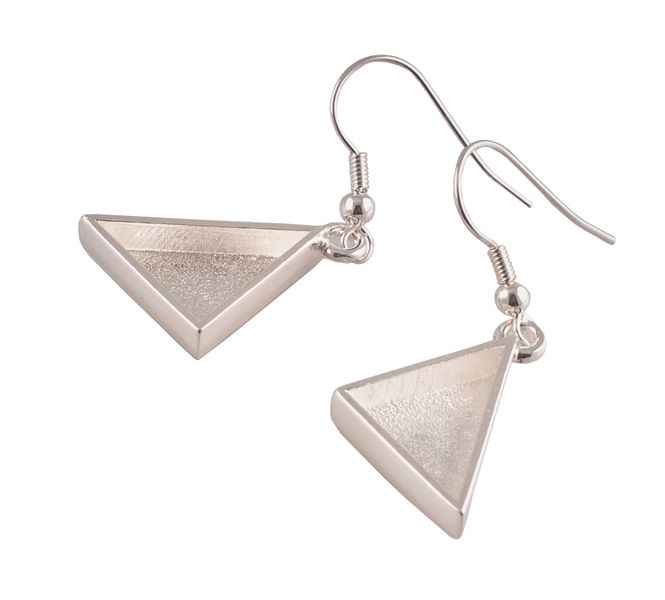 Cernit Earrings Triangle 26 x 17 x 19mm