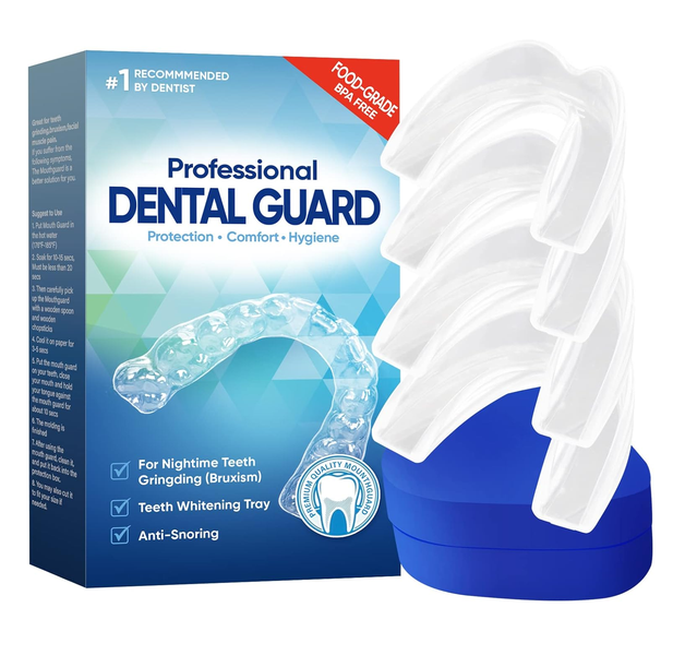 4pc Mouthguards for Grinding of Teeth Reusable Mouth Guard for Teeth