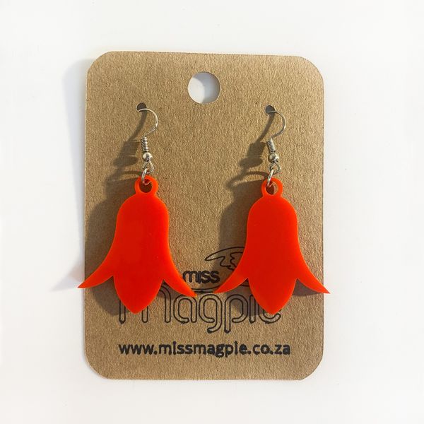 Miss Magpie Tulip Petal Drop Earrings