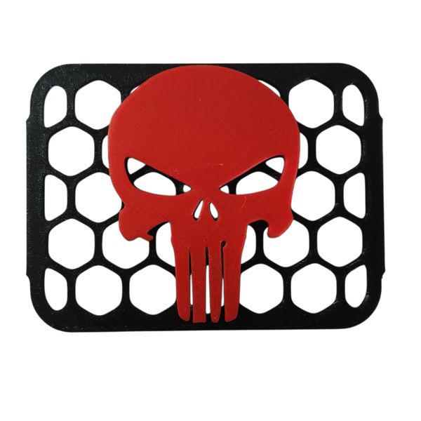 Punisher Logo Snorkel Head Intake Grille Compatible on Air Ram Head