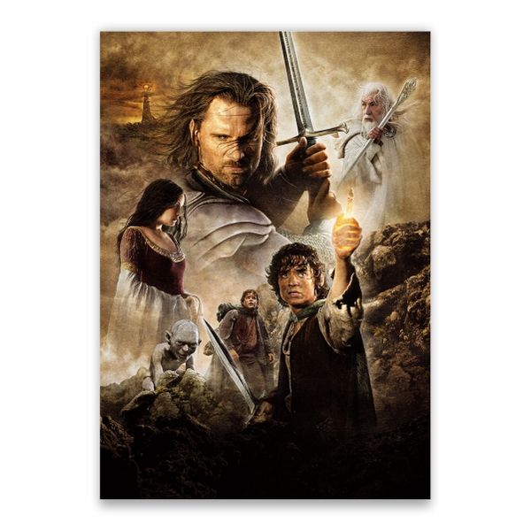 Return Of The King Character Collage Poster - A1