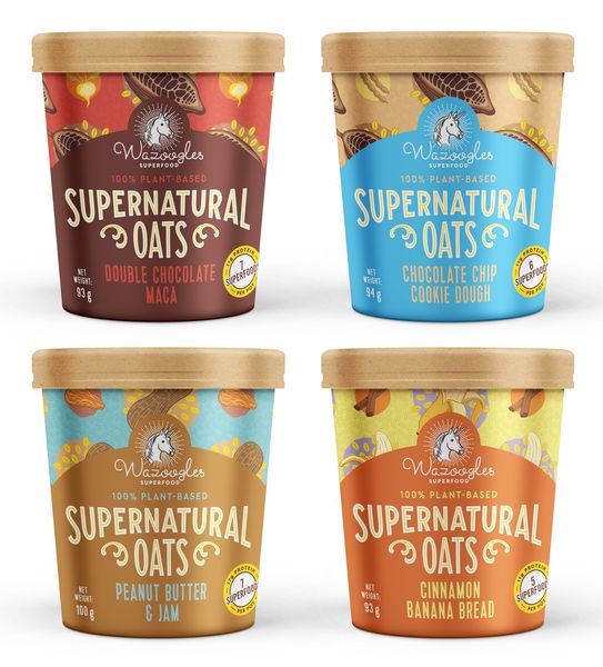 Wazoogles Supernatural Oats - Mixed Pots x4