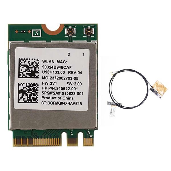 Wireless Network Card Rtl8822Be 802 11Ac 2 4G/5Ghz Wifi