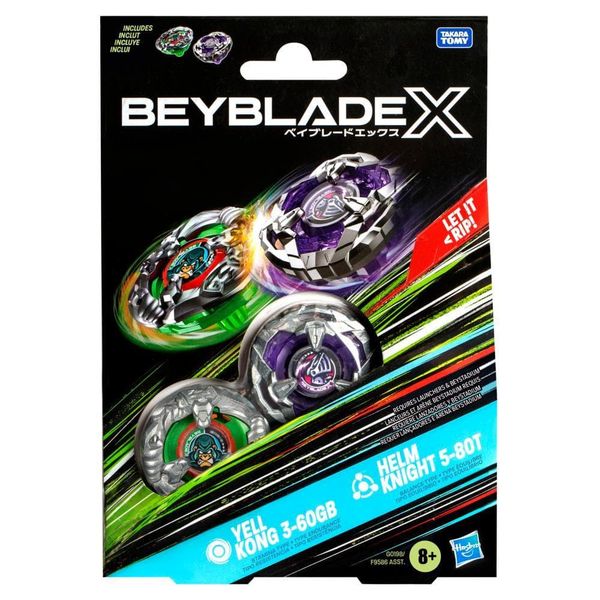 Beyblade X Yell Kong and Helm Knight Top Dual Pack