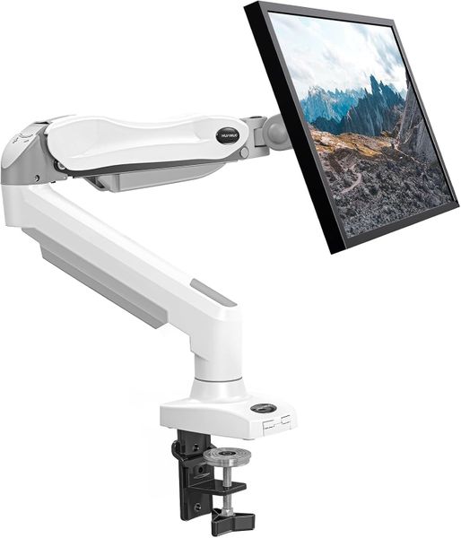 HUANUO Single Mount, 13 32 Inch Arm, Adjustable Monitor Stand, Vesa Mount
