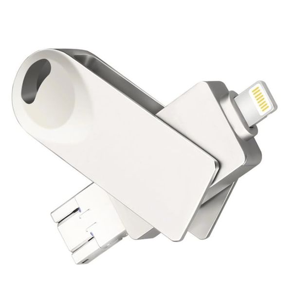 1TB 3-in-1 OTG USB Flash Drive-Massive Storage for iPhone/Android/PC