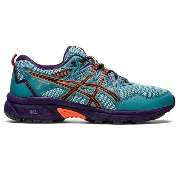 ASICS Women's Gel-Venture 8 Trail Running Shoes - Misty Pine/Nova Orange