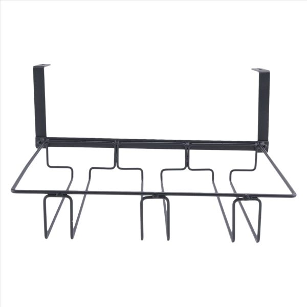 Wine Glass Rack 3 Rows Stemware Rack Metal Glasses Holder for Bar Etc